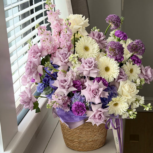 Lavender Poetry Basket