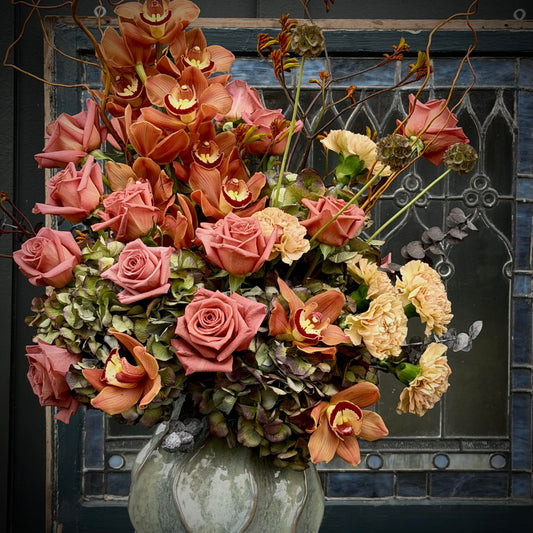 Amber Petals - Vase Arrangements
