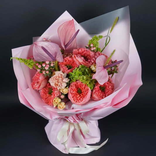 Mixed Flower Bouquets - Bright Passion