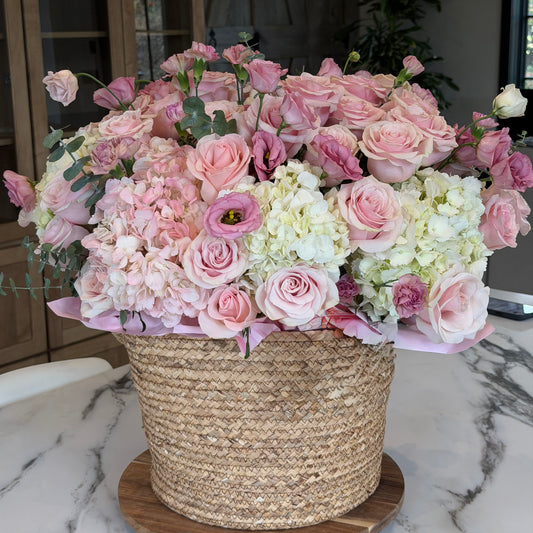 Soft Blush - Box & Basket Arrangements