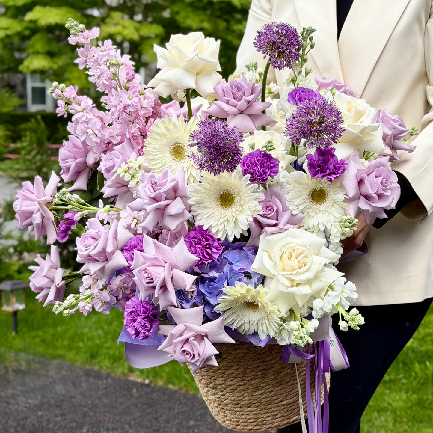 Lavender Poetry Basket