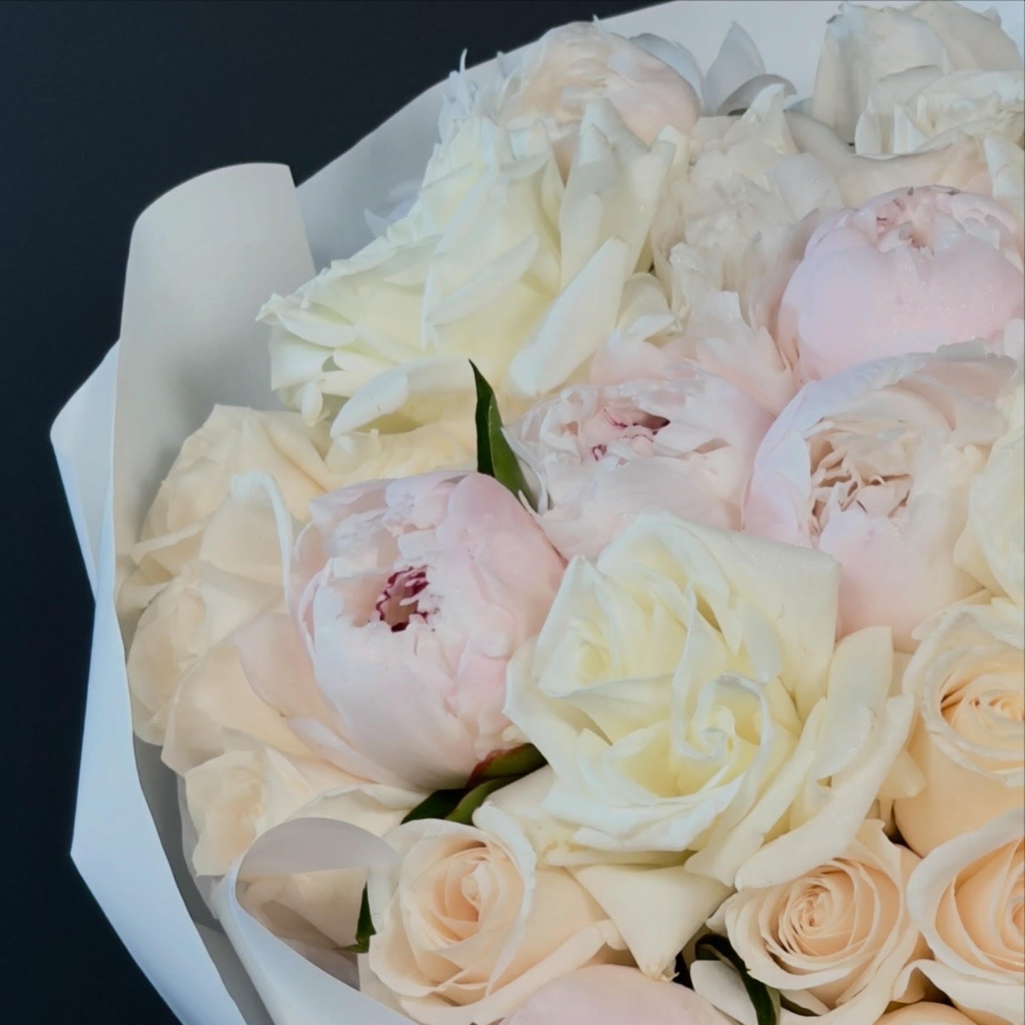 Blush Ivory Peonies & Roses