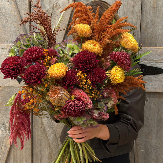 Mixed Flower Bouquets - Golden Harvest