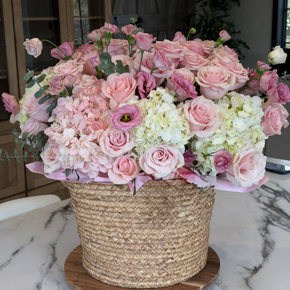 Box & Basket Arrangements - Soft Blush