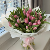 Pink and White Tulips Bouquet