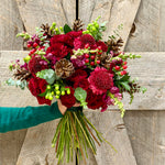 Mixed Flower Bouquets - Winter Berry Luxe